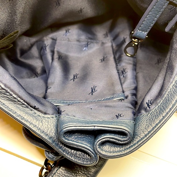 Unique Kenneth Cole New York Genuine Leather Shoulder Bag - Picture 11 of 13